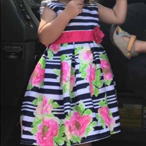 Gorgeous Girls floral and striped sleeveless dress - Picture 8 of 8